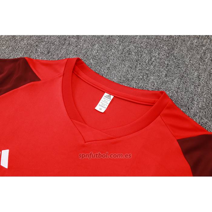 Chandal del Flamengo Manga Corta 2024-2025 Rojo - Pantalon Corto
